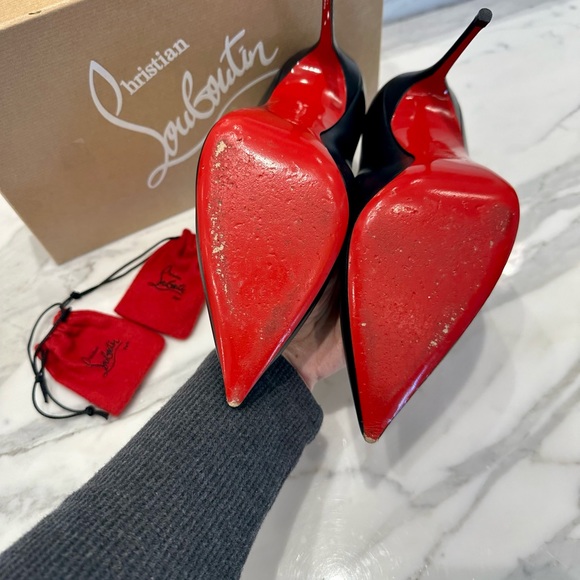 Christian Louboutin Décolleté 554 100 Napa Shiny leather - Picture 2 of 5